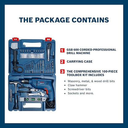 BOSCH GSB 600 (100 Pcs Kit) Professional