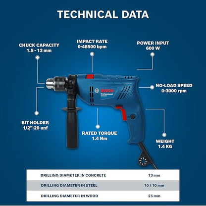 BOSCH GSB 600 (100 Pcs Kit) Professional