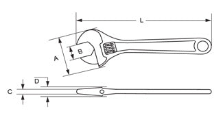 Taparia 1173-12 Adjustable Spanner