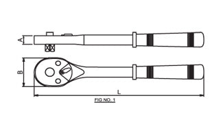 TAPARIA 1715 Single Sided Rachet Wrench
